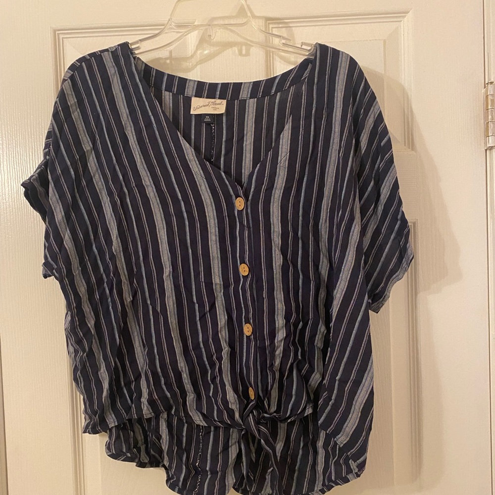 Striped button shirt